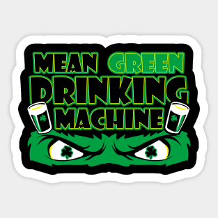 Mean Green Drinking Machine | Drinking Joke Sticker